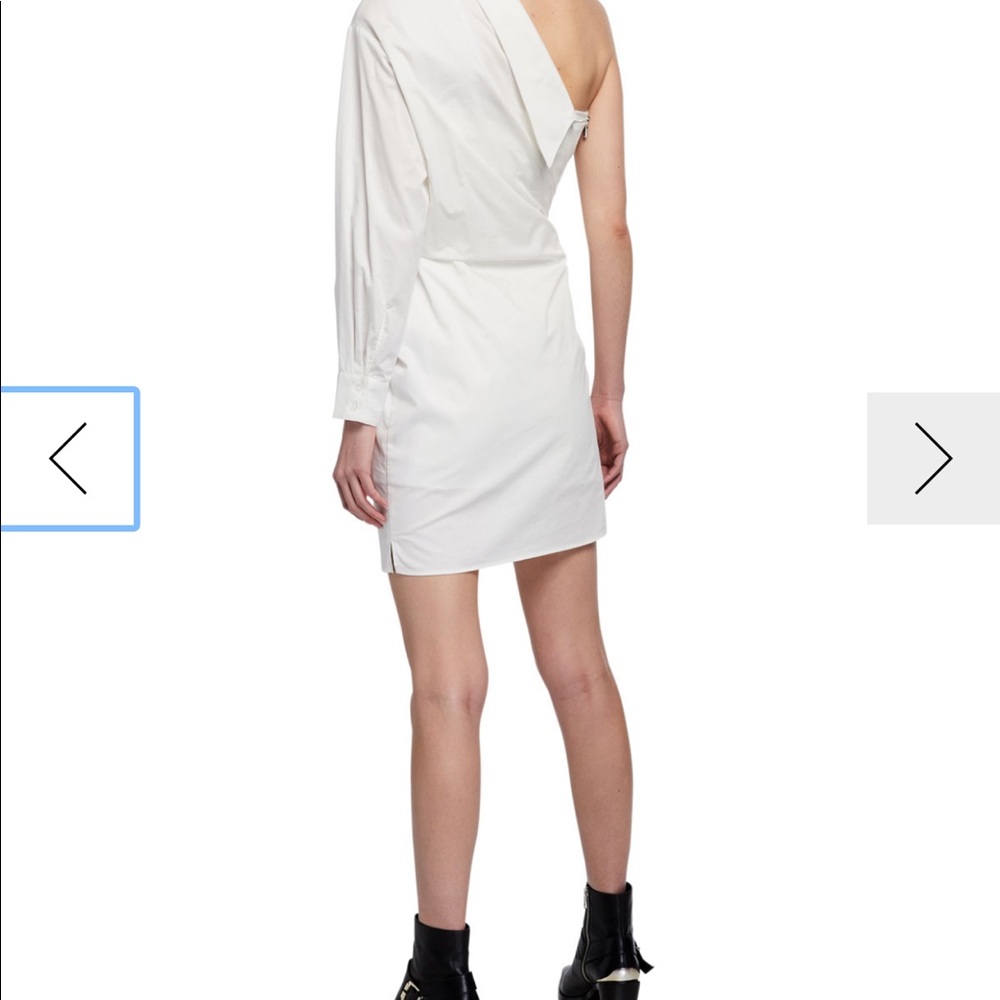RTA asymmetrical corset shirt dress